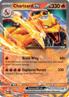 Charizard ex 006/165 Double Rare card from 151