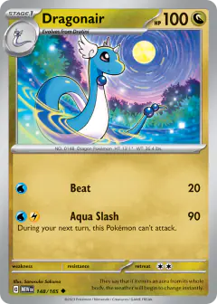 Dragonair 148/165 Uncommon card from 151