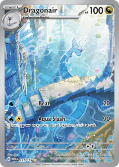 Dragonair 181/165 Illustration Rare card from 151