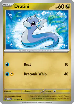 Dratini 147/165 Common card from 151