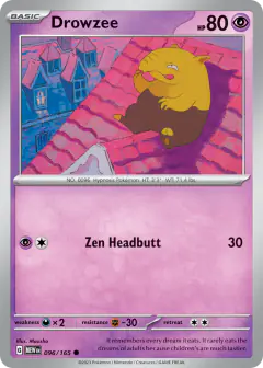 Drowzee 096/165 Common card from 151