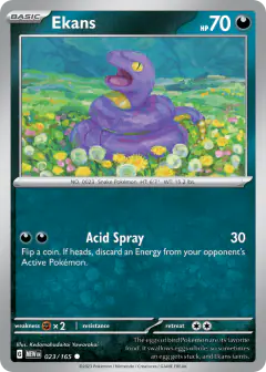 Ekans 023/165 Common card from 151