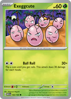 Exeggcute 102/165 Common card from 151