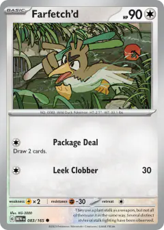 Farfetch'd 083/165 Common card from 151