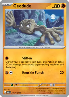 Geodude 074/165 Common card from 151