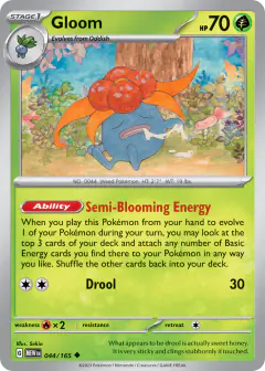 Gloom 044/165 Uncommon card from 151