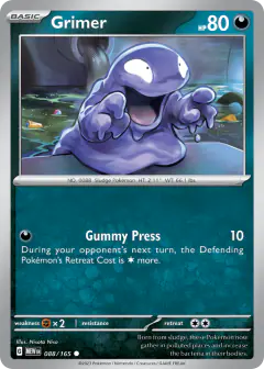 Grimer 088/165 Common card from 151