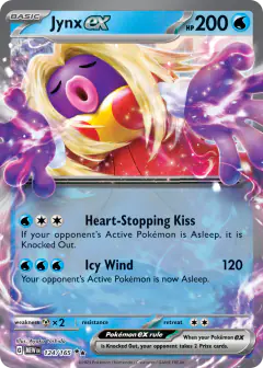 Jynx ex 124/165 Double Rare card from 151