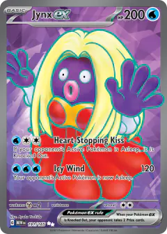 Jynx ex 191/165 Ultra Rare card from 151