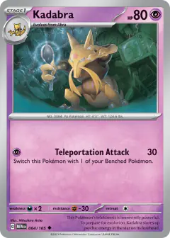 Kadabra 064/165 Uncommon card from 151