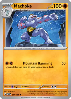 Machoke 067/165 Uncommon card from 151