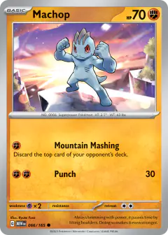Machop 066/165 Common card from 151