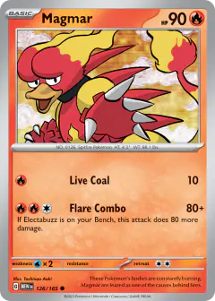 Magmar 126/165 Common card from 151
