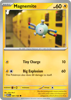 Magnemite 081/165 Common card from 151