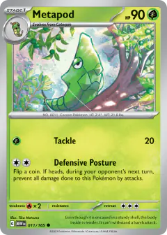 Metapod 011/165 Common card from 151