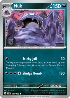 Muk 089/165 Uncommon card from 151