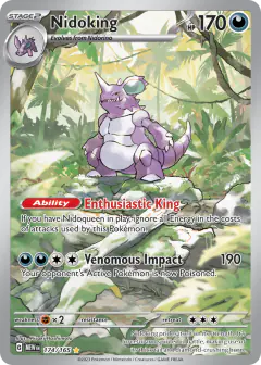 Nidoking 174/165 Illustration Rare card from 151