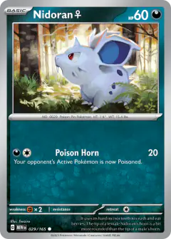 Nidoran ♀ 029/165 Common card from 151