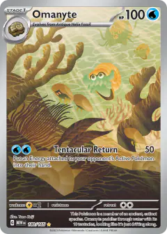 Omanyte 180/165 Illustration Rare card from 151