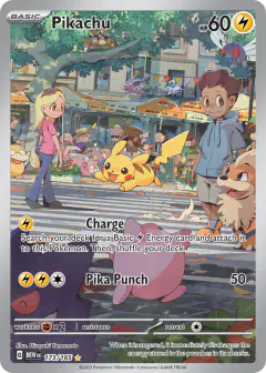 Pikachu 173/165 Illustration Rare card from 151