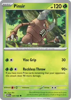 Pinsir 127/165 Uncommon card from 151
