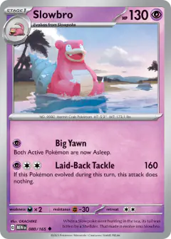 Slowbro 080/165 Uncommon card from 151