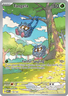 Tangela 178/165 Illustration Rare card from 151