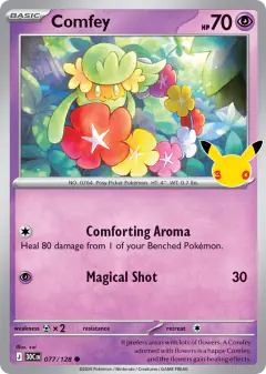 Comfey 077/128 Common card from 30th Celebration