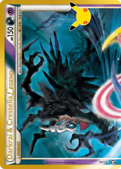 Darkrai & Cresselia LEGEND 99/102 LEGEND card from 30th Celebration
