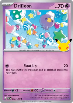 Drifloon 073/128 Common card from 30th Celebration