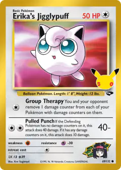 Erika's Jigglypuff 69/132 Common card from 30th Celebration