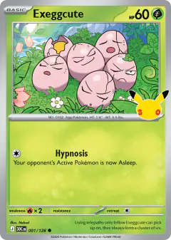 Exeggcute 001/128 Common card from 30th Celebration
