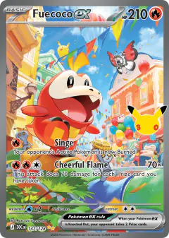 Fuecoco ex 147/128 Special Illustration Rare card from 30th Celebration