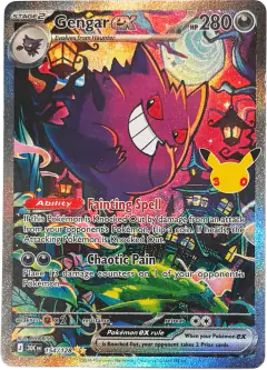 Gengar ex 154/128 Special Illustration Rare card from 30th Celebration