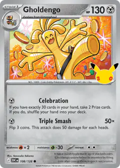 Gholdengo 108/128 Common card from 30th Celebration