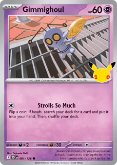 Gimmighoul 081/128 Common card from 30th Celebration