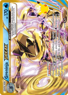 Greninja BREAK 41/122 Rare BREAK card from 30th Celebration