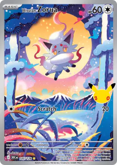 Hisuian Zorua 145/128 Illustration Rare card from 30th Celebration