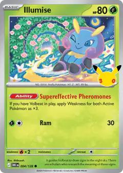 Illumise 004/128 Common card from 30th Celebration
