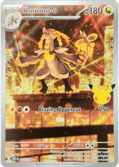Kommo-o 143/128 Illustration Rare card from 30th Celebration