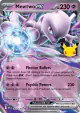 Mewtwo ex 064/128 Double Rare card from 30th Celebration