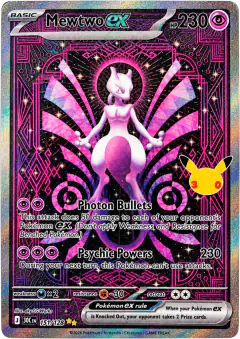 Mewtwo ex 151/128 Special Illustration Rare card from 30th Celebration