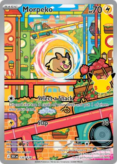 Morpeko 135/128 Illustration Rare card from 30th Celebration