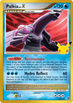 Palkia LV.X 106/106 Rare Holo LV.X card from 30th Celebration
