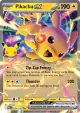 Pikachu ex 054/128 Double Rare card from 30th Celebration