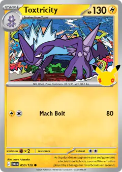 Toxtricity 059/128 Common card from 30th Celebration