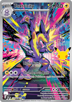 Toxtricity 134/128 Illustration Rare card from 30th Celebration