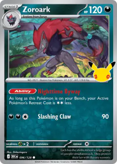 Zoroark 096/128 Common card from 30th Celebration