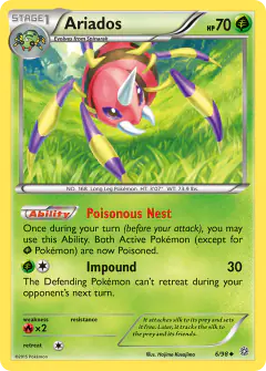 Ariados 6/98 Uncommon card from Ancient Origins