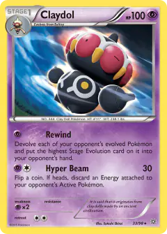 Claydol 33/98 Rare card from Ancient Origins